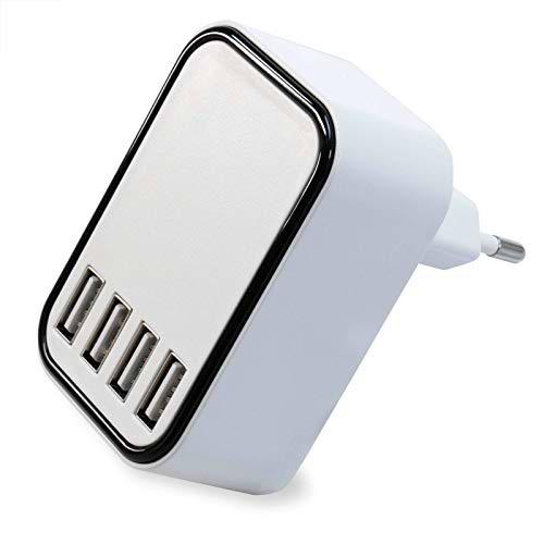 FeinTech NLG00700 Cargador Multiple USB 4 Puertos Carga Rapida (22,5 W) Blanco