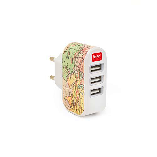 Legami - Plug &amp; Charge - Cargador de Pared - 3 USB