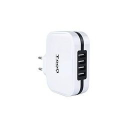 TooQ TQWC-1S04WT - Cargador de pared con 4 x USB (5V