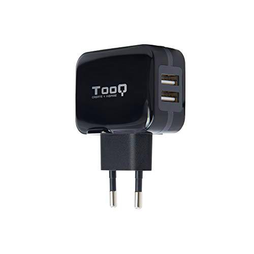 TooQ TQWC-1S02 - Cargador de pared con 2 x USB (5V