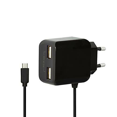 LogiLink PA0157 - Adaptador de Enchufe USB con Cable Micro USB