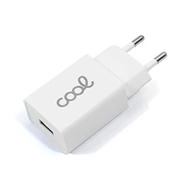 Cargador Red Universal Entrada 1 X USB Cool 2.1 Amperios Blanco