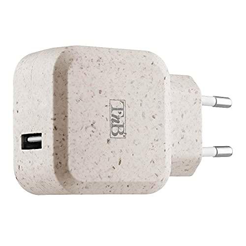 Tnb CHUSB24ECO Cargador de Pared Usb, 2.4 A, Gris