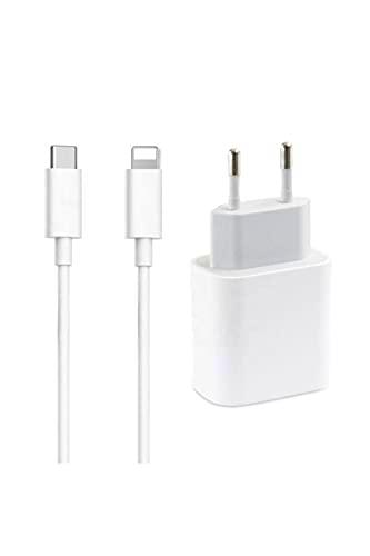 Cargador rápido para iPhone, Lileazey 20W USB C, Cargador Compacto Duradero para iPhone 12/12 Pro/12 Pro MAX