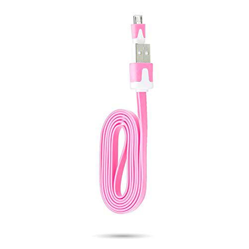 Shot Case Cable Cargador para Samsung Galaxy A5 2016 1 m Rosa Pale