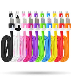 Shot Case Cable Cargador para Alcatel Pixi 4S/4 Plus/4 (6) 4 G USB/Micro USB Noodle Universal