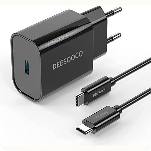 Cargador USB C de 25 W con Cable de Carga USB C de 2 m